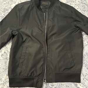 Black unlined Women’s Bomber Jacket